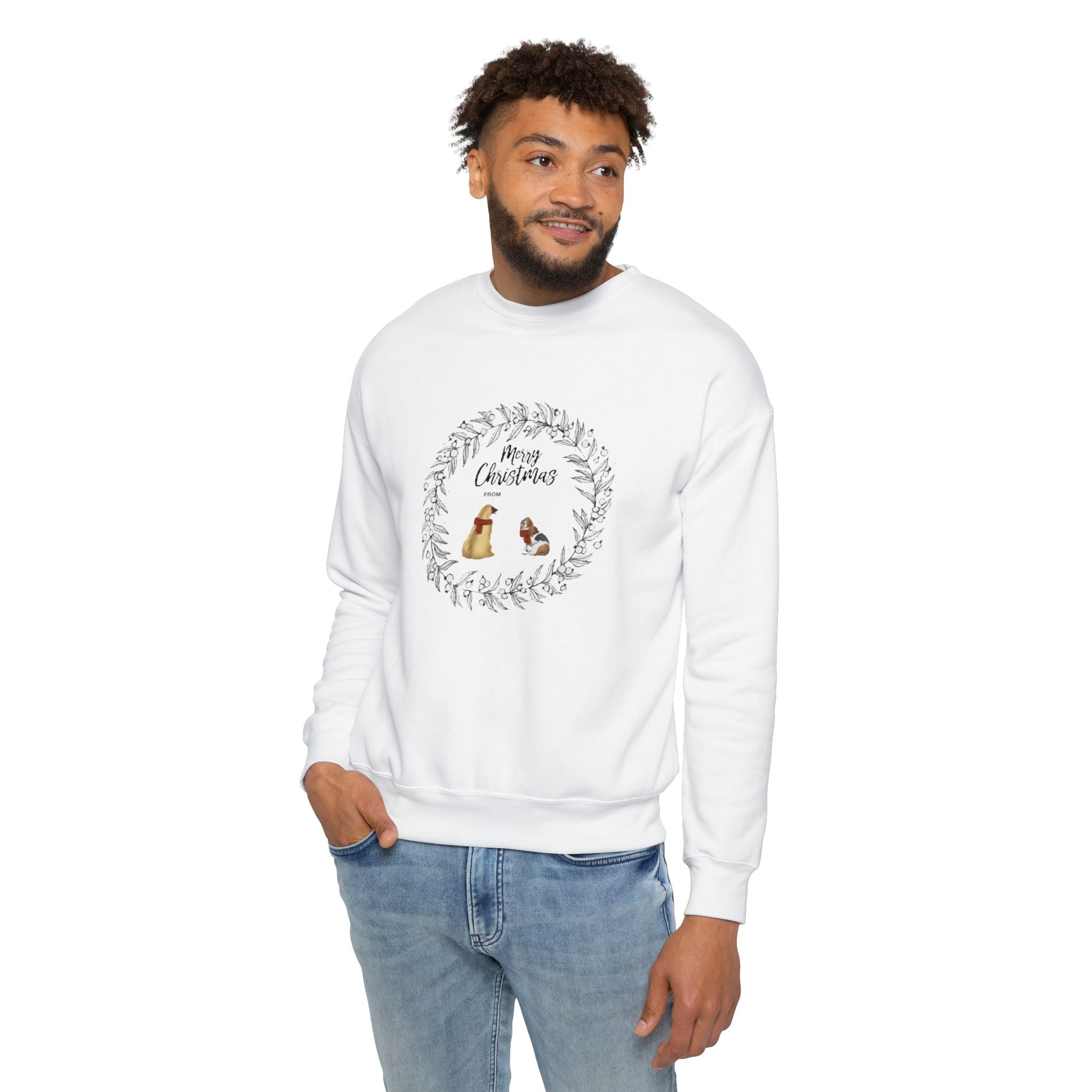 Merry Christmas from Mr. and Mrs. | Unisex Drop Shoulder Sweatshirt